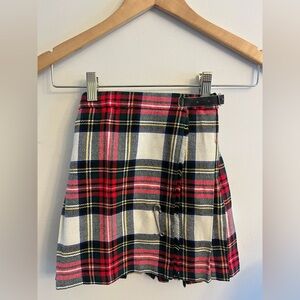 Vintage Wool Tartan Kilt Mini XS